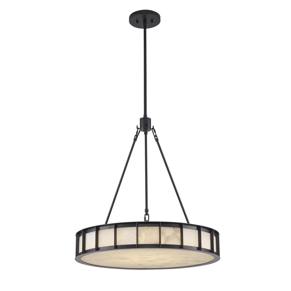 6LT CAROUSEL DRUM PENDANT-BK